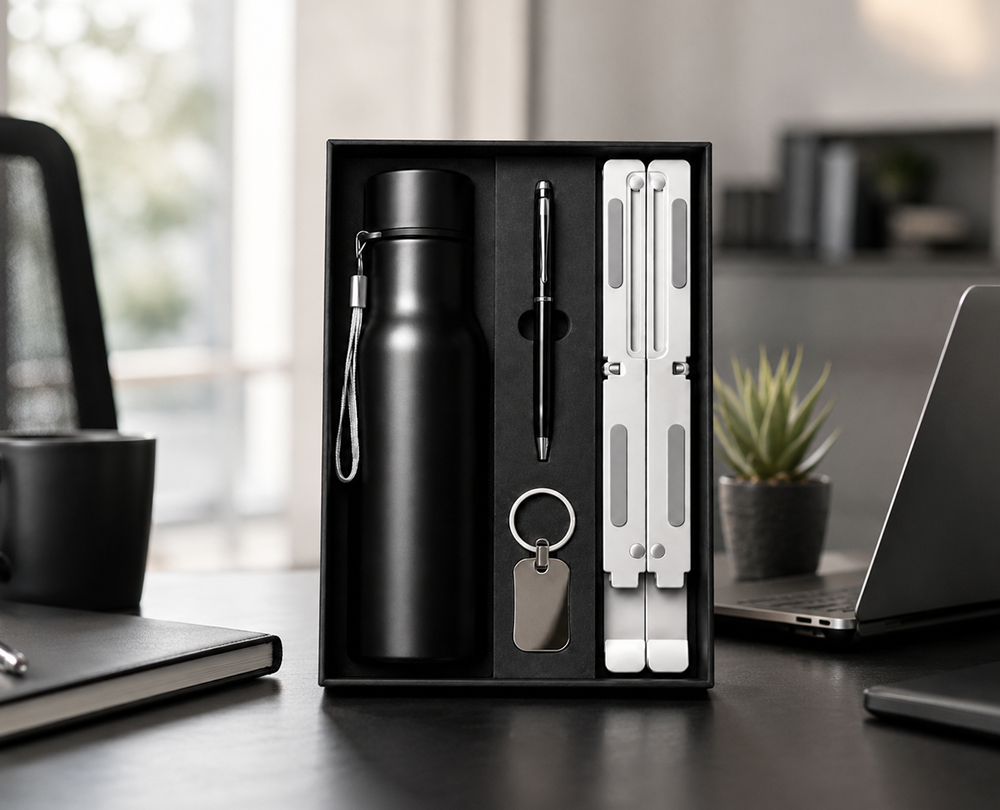 Bottle, Pen, Keychain, Laptop Stand Set - Image 2
