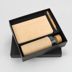 Wooden Pen, Diary, water bottle with jute cover set