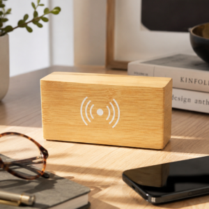 Wooden Wireless Charging Alarm Clock